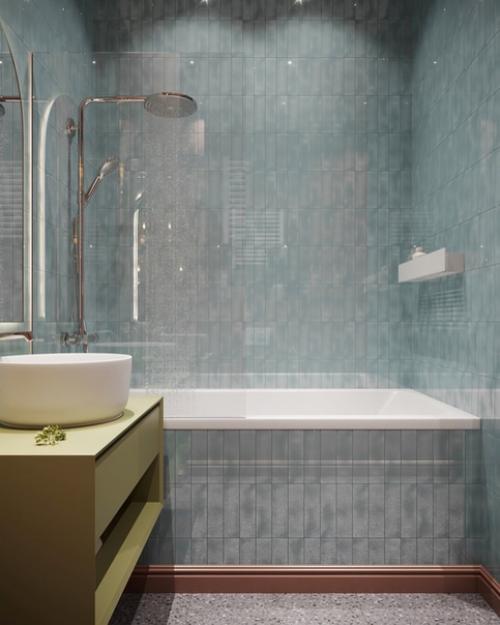 Школа ремонта.  Прекрасная ванная комната. 05