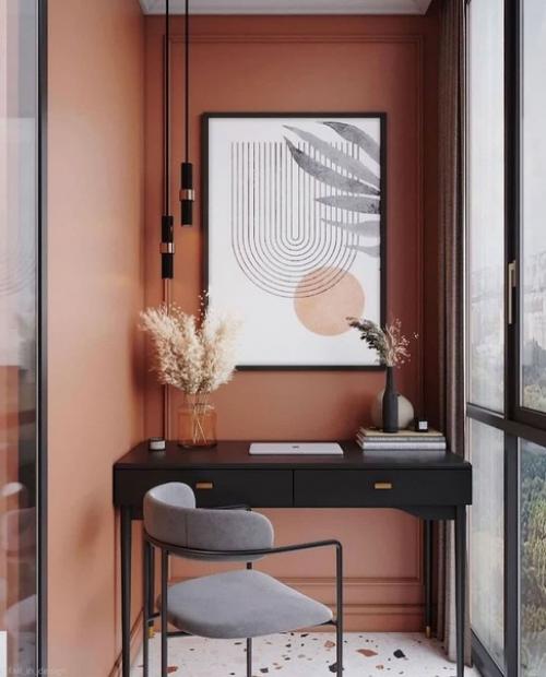 Разнообразие балконов.  Но как же любят дизайнеры везде добавить картины. 04