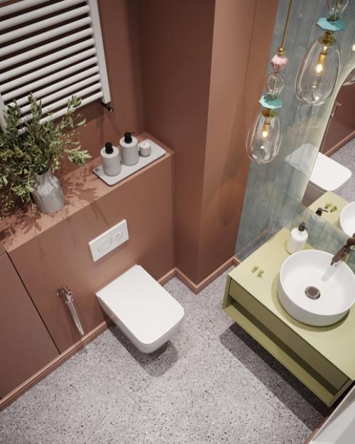 Школа ремонта.  Прекрасная ванная комната. 03