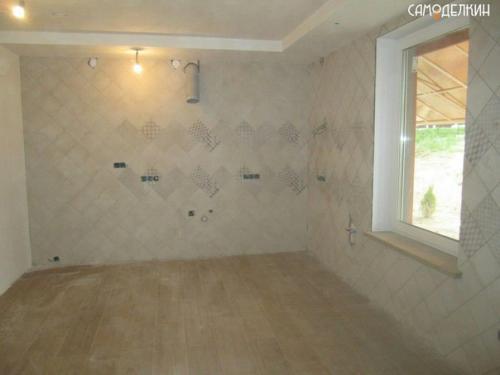 Добрый день.  Раз всем так понравилась солнечная желтая ванна, покажу и кухню из этого домика площадью 200 м 2. критикуйте. 05