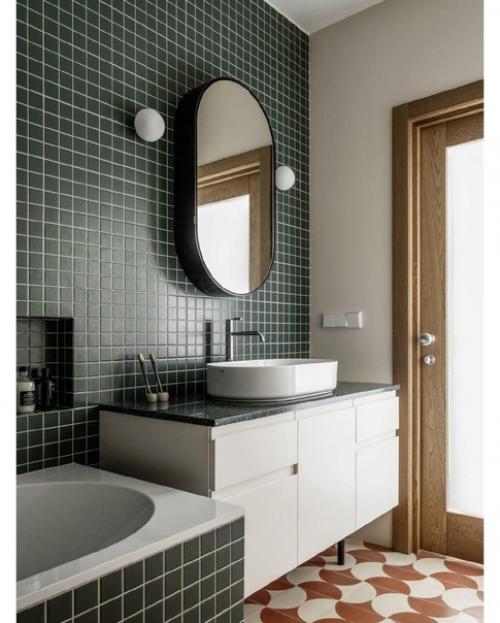 Узорчатая плитка в дизайне интерьеров. 01