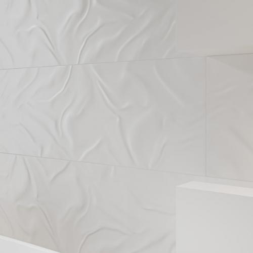 Белая плитка с неправильной структурой. 01