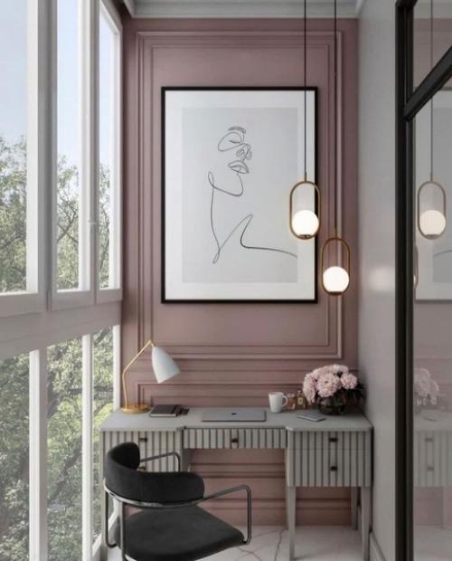 Разнообразие балконов.  Но как же любят дизайнеры везде добавить картины. 02