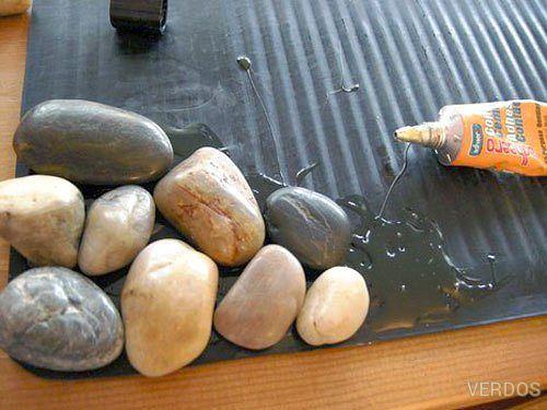 Коврик из гальки своими руками. 02