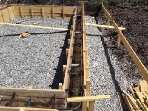 Гравийный фундамент для небольшого дома. 06 Гравийный фундамент для небольшого дома. 06
