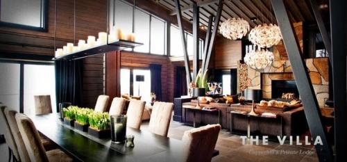 Частный бревенчатый дом THE Villa SKY Lodge. 02