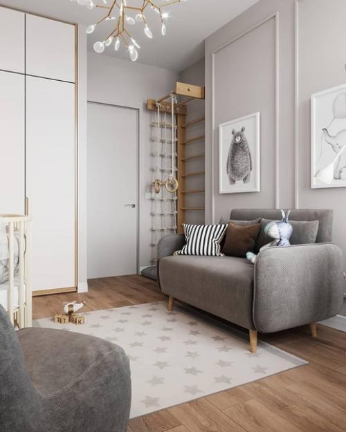 Дизайн детской комнаты площадью 13 кв. 01