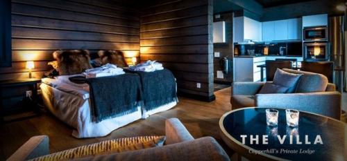Частный бревенчатый дом THE Villa SKY Lodge. 08