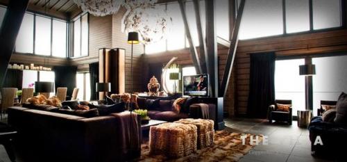 Частный бревенчатый дом THE Villa SKY Lodge. 03