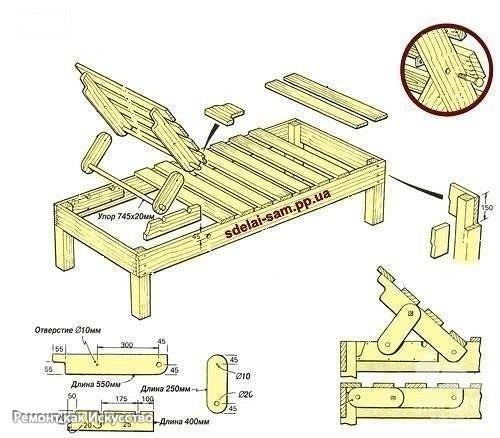 Схемы садовой мебели. 02