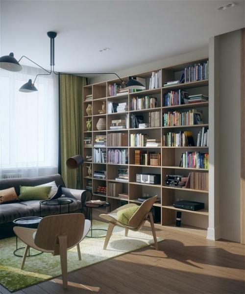 Простой и уютный дизайн 3-х комнатной квартиры, который не давит на глаза. 02