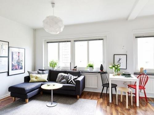 Дизайнерское решение для маленькой студии площадью 25 кв. 04