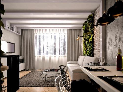 Вот что будет, если смешать лофт и эко - стиль;. 09