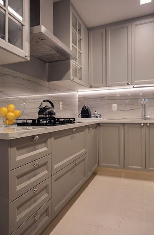 Бежевый цвет - идеальный вариант для кухни. 04