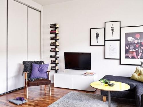 Дизайнерское решение для маленькой студии площадью 25 кв. 03