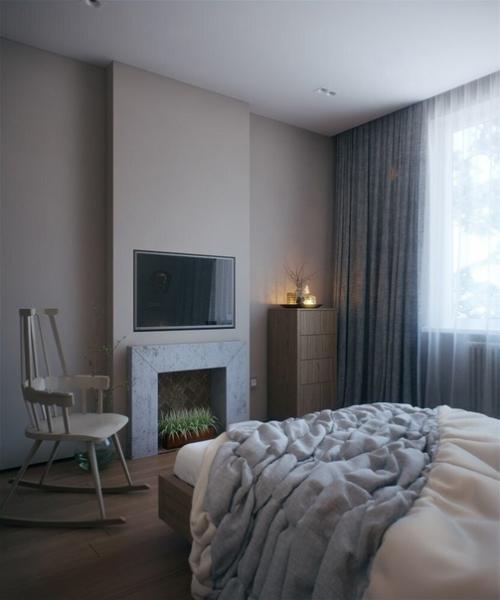 Простой и уютный дизайн 3-х комнатной квартиры, который не давит на глаза. 05