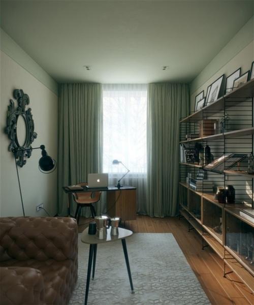 Простой и уютный дизайн 3-х комнатной квартиры, который не давит на глаза. 01