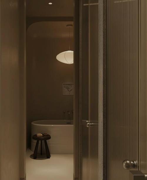 Эта ванная комната - настоящий оазис спокойствия и уюта. 06