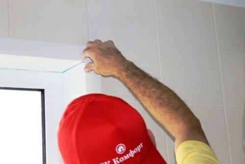 Установкаь Откосов из сэндвич - панели. 03