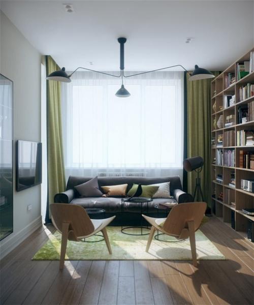 Простой и уютный дизайн 3-х комнатной квартиры, который не давит на глаза. 03