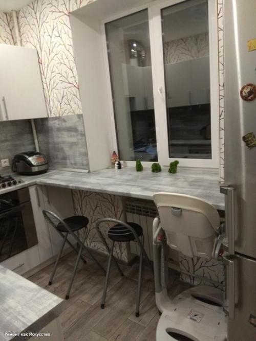 Ремонт в кухне сделали за 2 недели. 01