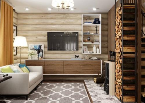 Использование древесины в оформлении пространства - это всегда про уют, спокойствие и умиротворение. 04