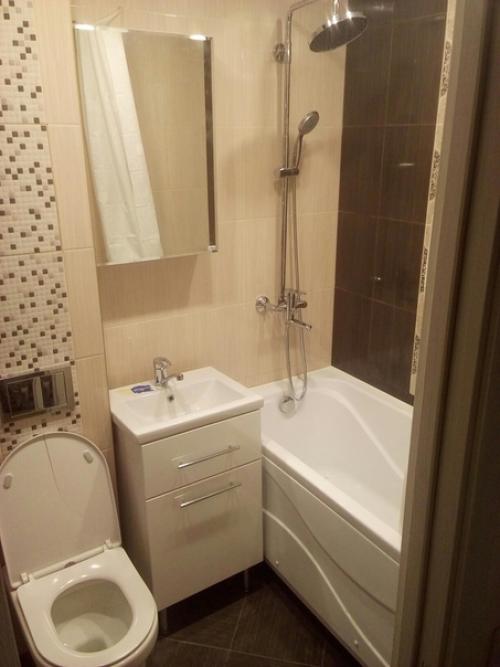 Ванная комната 1, 5 на 1, 8 м (панельный дом). 01