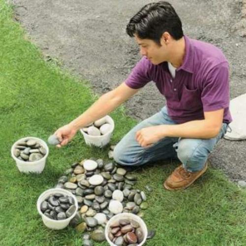 Мозаика из гальки своими руками. 07