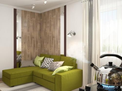 Дизайн - проект гостиной в современном Эко - Стиле. 08