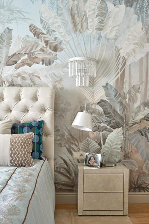 Вот такая спальня в стиле современной классики получилась у дизайнера Гелены Захаровой для Ирины Безруковой. 01