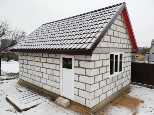 Построил баньку своими руками. 08