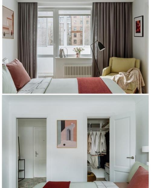 32 кв.  м. светлая, уютная квартира в европейском стиле (преимущественно скандинавском с элементами средиземноморского. 07