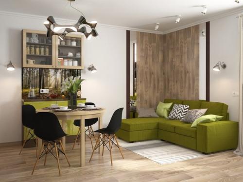 Дизайн - проект гостиной в современном Эко - Стиле. 03