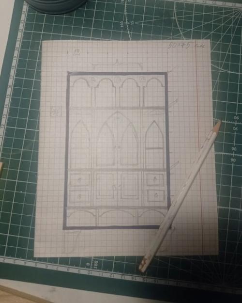 Назрела у меня декоративная полка на кухню. 01