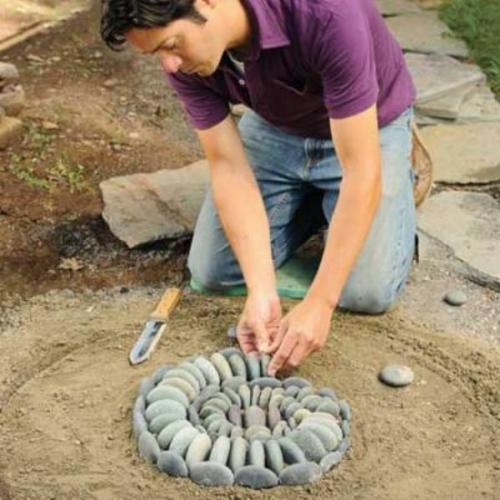 Мозаика из гальки своими руками. 03