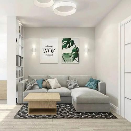 Приятный дизайн - проект квартиры в современном стиле без Пафоса и лишнего шика. 02