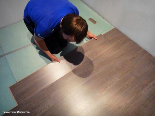 Стелим ламинат. Самое главное превосходство у ламината перед иными покрытиями пола, так это то, что его легко и просто укладывать. 06 Стелим ламинат. Самое главное превосходство у ламината перед иными покрытиями пола, так это то, что его легко и просто укладывать. 06