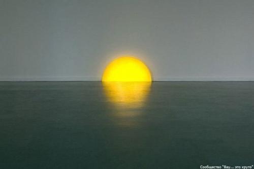 Напольный светильник - закат. 01