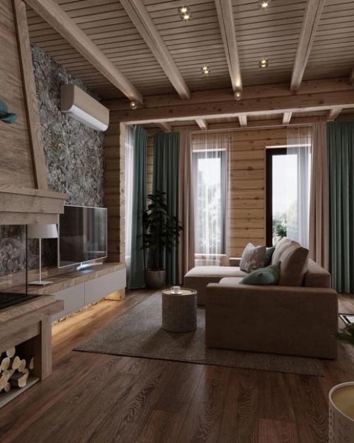 Лишь в том случае, если вам по душе загородные дома, то обратите внимание на интерьер этого замечательного домика. 02