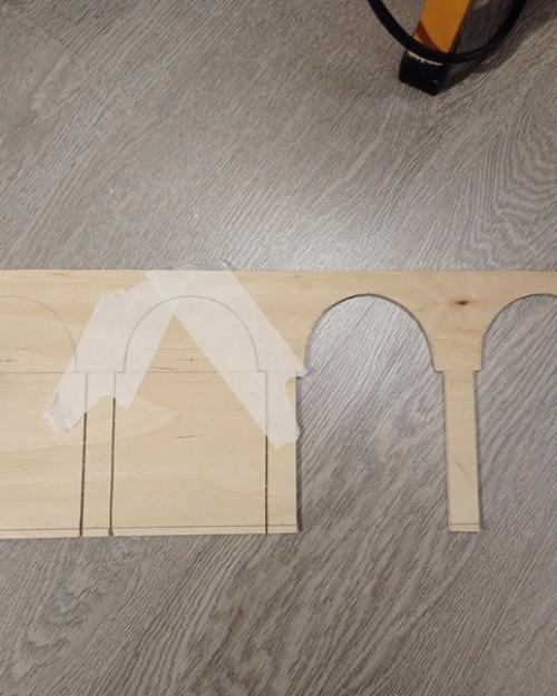 Назрела у меня декоративная полка на кухню. 03