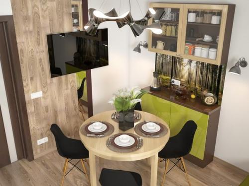 Дизайн - проект гостиной в современном Эко - Стиле. 05