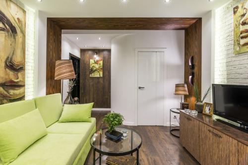 Гостиная в стиле лофт. 01