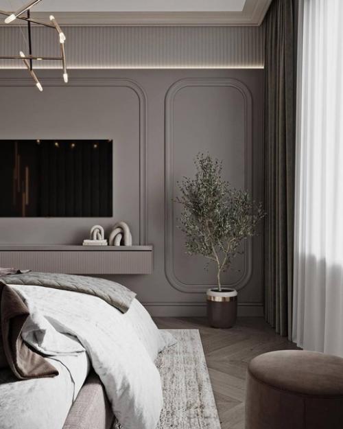 Коричневый цвет в интерьере - олицетворение комфорта, безопасности и уюта. 05