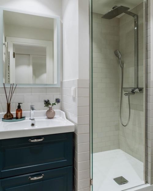 32 кв.  м. светлая, уютная квартира в европейском стиле (преимущественно скандинавском с элементами средиземноморского. 09