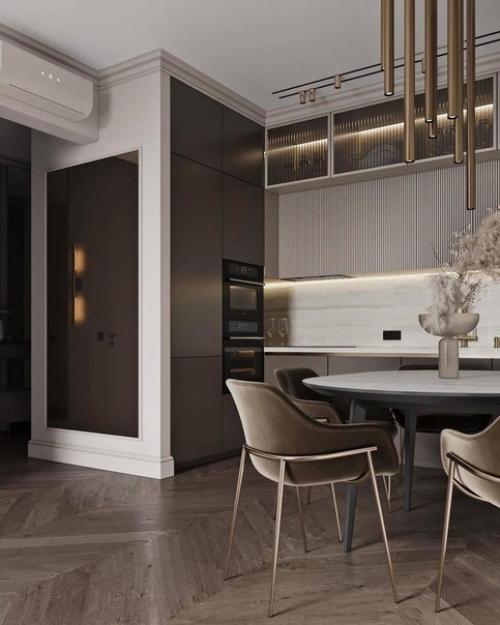 Коричневый цвет в интерьере - олицетворение комфорта, безопасности и уюта. 01