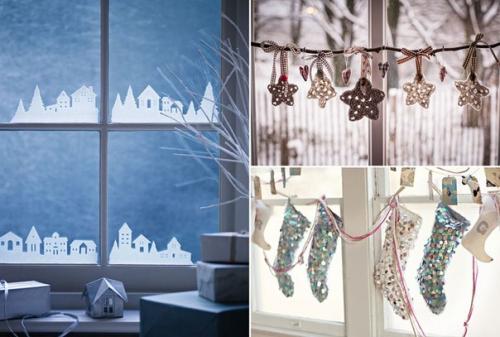 Мы украшаем окна к новому году. 04