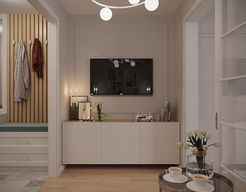 Крошечная гостиная - спальня от Дениса Серова. 05