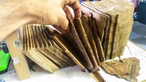 Как сделать деревянные бирки с именами для подарков. 01