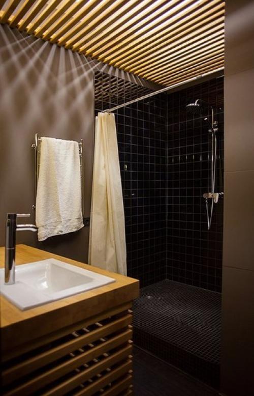 Квартира - лофт в теплых тонах для молодой пары. 06