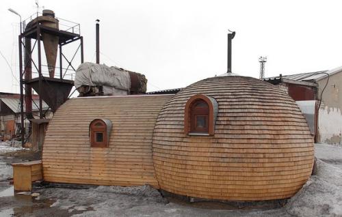 Купольные бани, сама конструкция достаточно новая на рынке строительства бань. 08